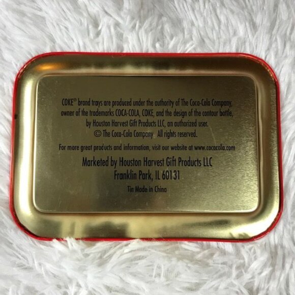 NWOT Set of 2 Vintage Coca-Cola Small Tin Trays - Picture 9 of 10